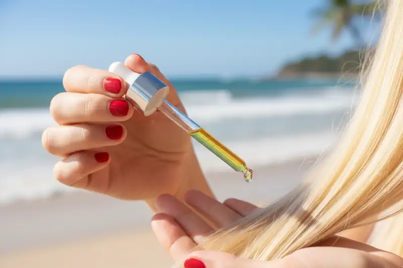 Beschermend haarverzorgingsproduct tegen hitteschade