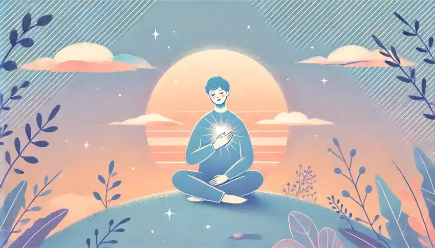 Symbolische afbeelding bij het proces van het helen van het innerlijke kind