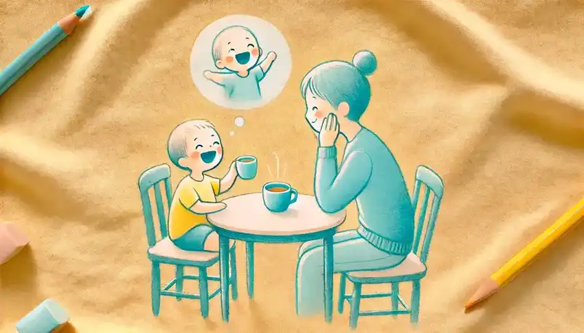 Symbolische weergave van het loslaten van de schaduwkant