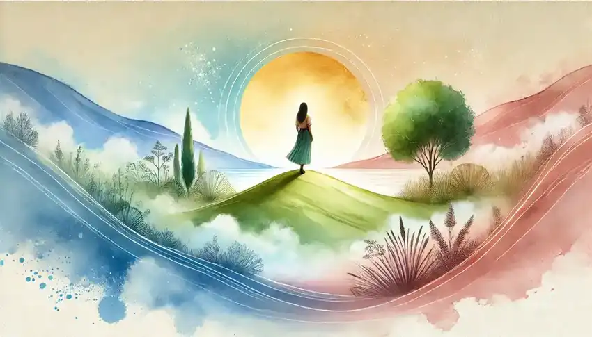 Symbolisch beeld van het richten op eigen invloed