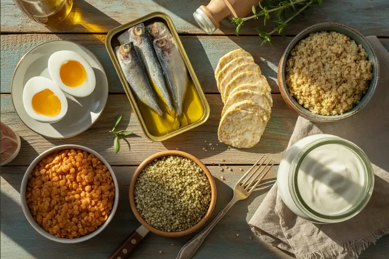 Deze 7 voedingsmiddelen helpen je spieren te behouden en op te bouwen en voorkomt sarcopenie