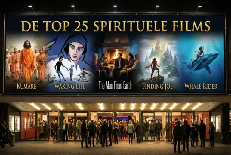 maak een mooie bioscoop banner met als titel De Top 25 Spirituele Films