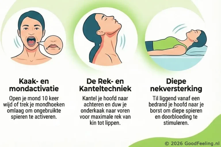 4 eenvoudige oefeningen voor een strakkere onderkin
