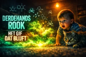 Tabaksrook binnenshuis – Wat gebeurt er met je huisdier en je nog kruipende kind?